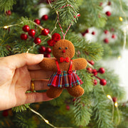 Christmas Decoration Gingerbread Man Doll Pendant Christmas Tree Decoration Accessories Hanging Small Pendant Set of 3