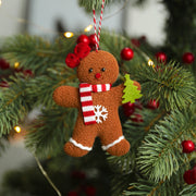 Christmas Decoration Gingerbread Man Doll Pendant Christmas Tree Decoration Accessories Hanging Small Pendant Set of 3