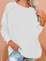 Autumn And Winter Pullover Long Sleeve Raglan Sweater