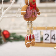 Christmas Decoration Couple Gingerbread Man Doll Cloth Doll Decoration Chef Biscuit Man Doll Pendant