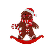 Christmas decorations desktop ornaments Christmas gifts wooden gingerbread figurine