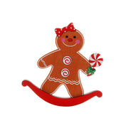 Christmas decorations desktop ornaments Christmas gifts wooden gingerbread figurine