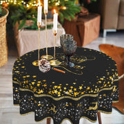 Christmas circular tablecloth home decoration indoor and outdoor desktop decoration cloth