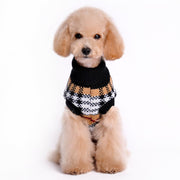 Autumn And Winter High-End Pet Sweater Classic Plaid Pattern Pet Winter Clothes