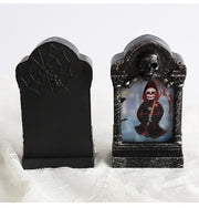 Halloween Tombstone Light New LED Decorative Prop Candle Light Colorful Flash Skull Light Portable Pumpkin Light