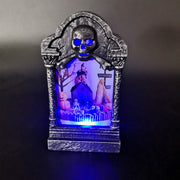 Halloween Tombstone Light New LED Decorative Prop Candle Light Colorful Flash Skull Light Portable Pumpkin Light