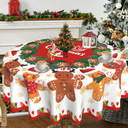 Christmas circular tablecloth home decoration indoor and outdoor desktop decoration cloth